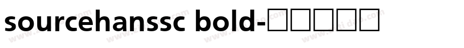 sourcehanssc bold字体转换